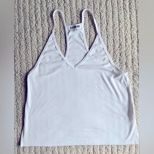 JOAH brown racer back tank